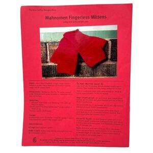 MAHNOMEN FINGERLESS MITTENS Knitting Pattern #221 Theresa Gaffey Designs